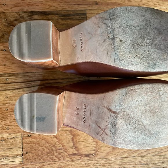 Nisolo All-day Heeled Mule Brandy Sz 8.5 - Picture 5 of 5